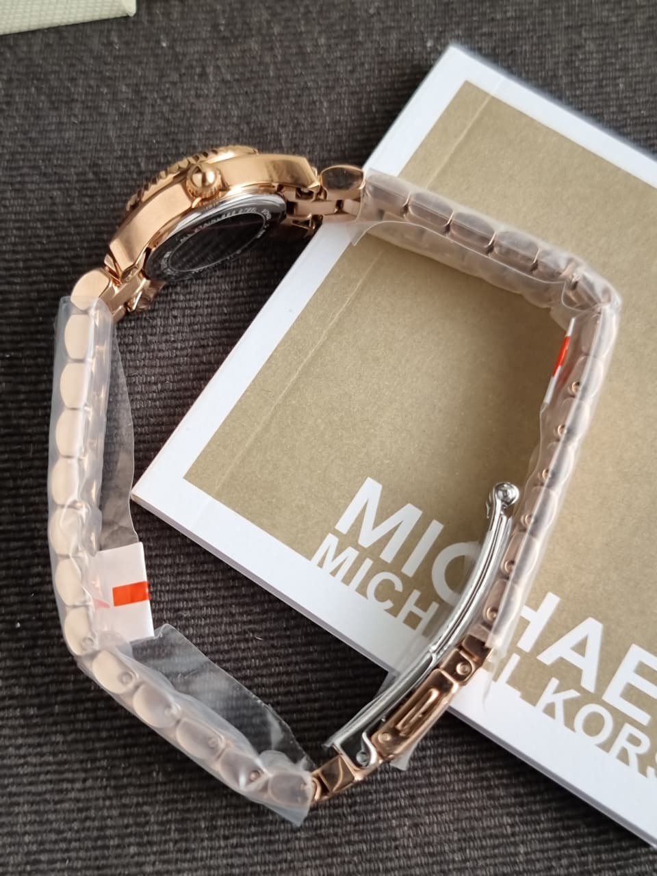 Michael Kors Lexington Three-Hand Rose Gold-Tone Stainless Steel Watch mk4863