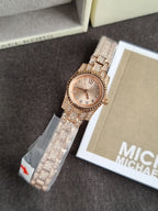 Michael Kors Lexington Three-Hand Rose Gold-Tone Stainless Steel Watch mk4863