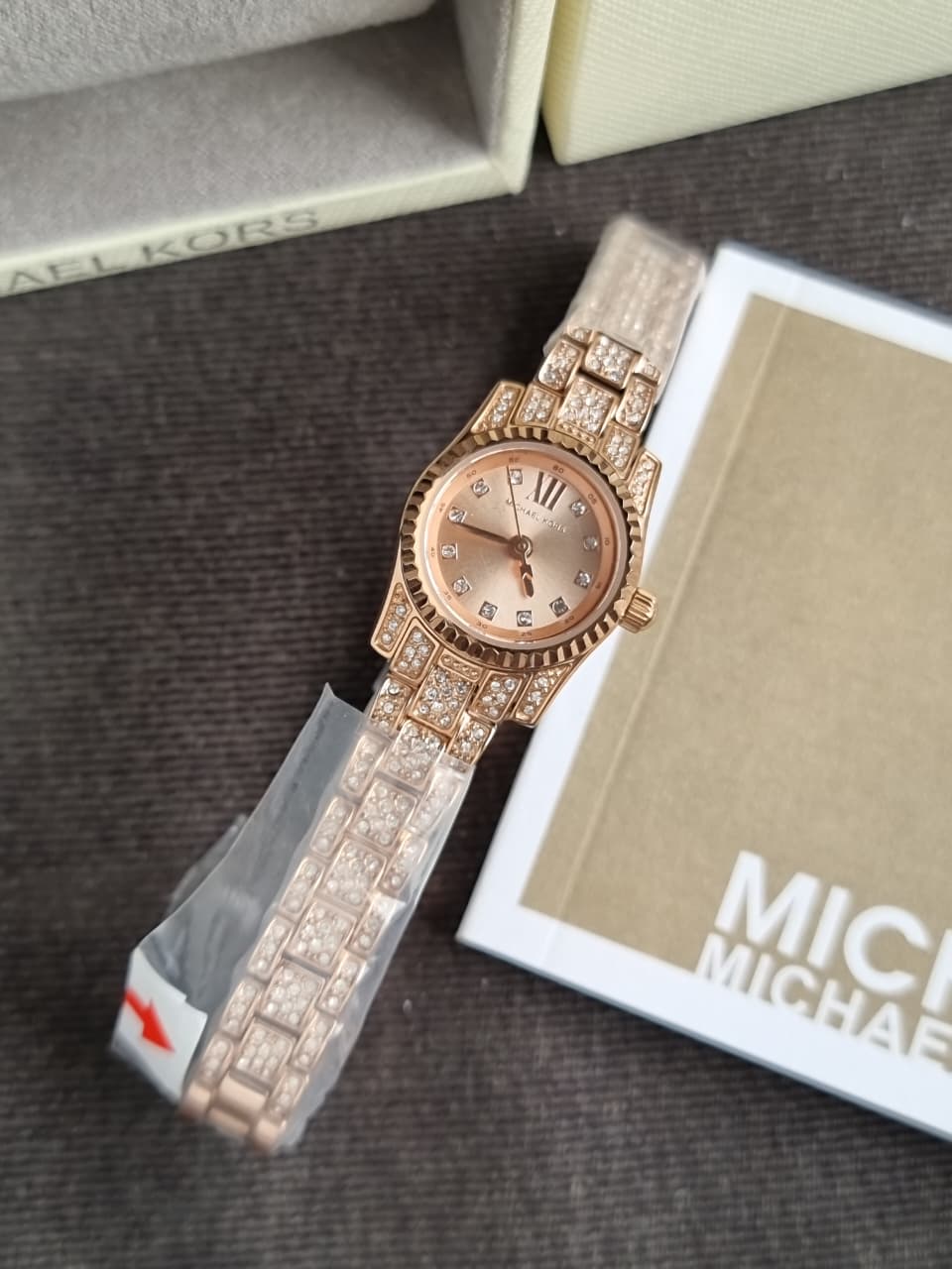 Michael Kors Lexington Three-Hand Rose Gold-Tone Stainless Steel Watch mk4863