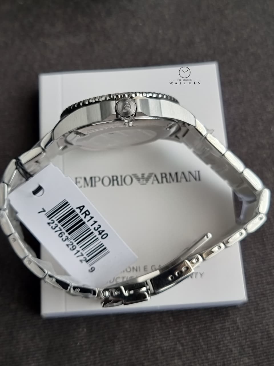 Emporio Armani 3-Hand Two-Tone Stainless Steel Bracelet Watch AR11340