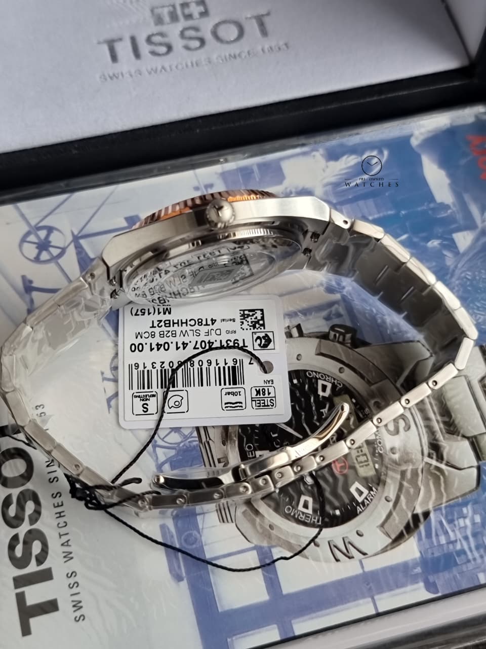 Tissot Prx Powermatic 80 18k Gold Bezel 40mm Watch T931.407.41.041.00