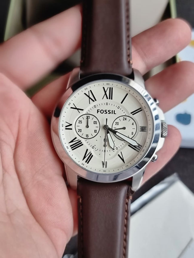 Fossil Men's Grant Stainless Steel Quartz Chronograph Watch FS4735 (WITHOUT TAG) Main Image