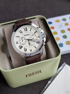 Fossil Men's Grant Stainless Steel Quartz Chronograph Watch FS4735 (WITHOUT TAG)