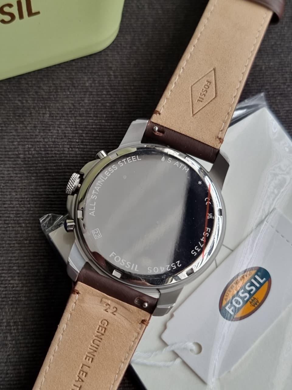 Fossil Men's Grant Stainless Steel Quartz Chronograph Watch FS4735 (WITHOUT TAG)