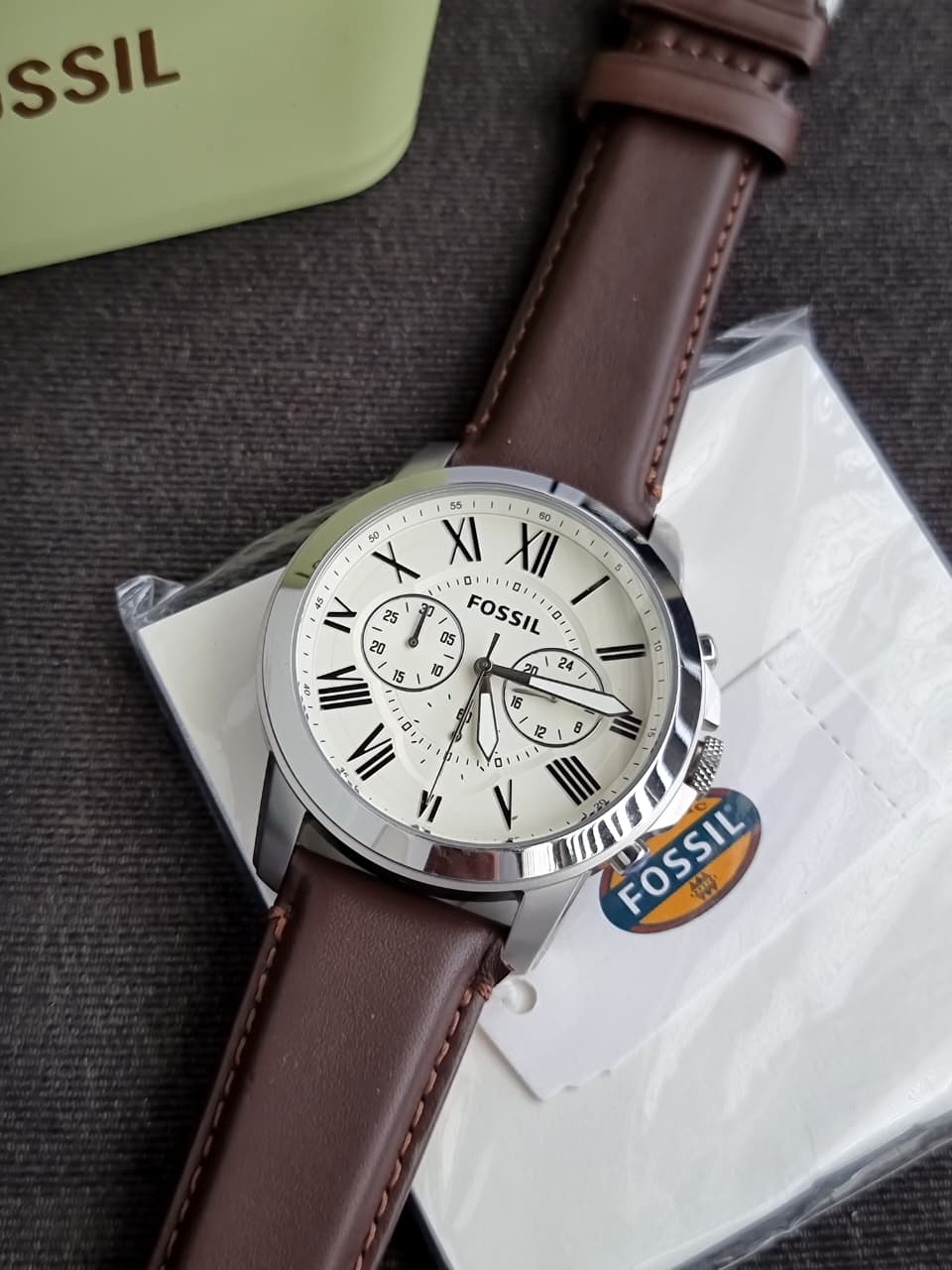 Fossil Men's Grant Stainless Steel Quartz Chronograph Watch FS4735 (WITHOUT TAG)