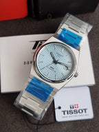 TISSOT PRX Men’s Swiss Made Powermatic Silver Stainless Steel Ice Blue Dial 40mm Watch T137.407.11.351.00