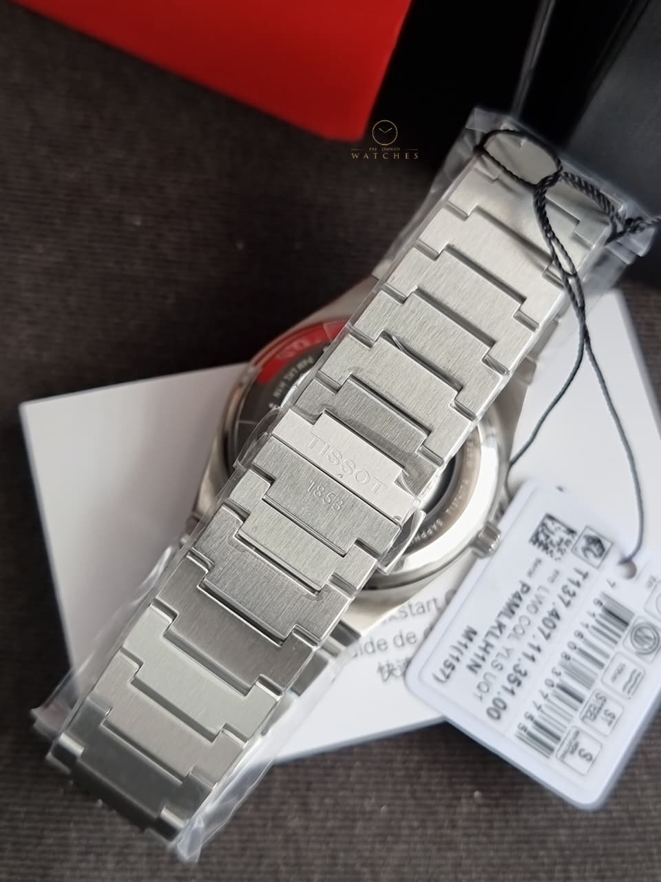 TISSOT PRX Men’s Swiss Made Powermatic Silver Stainless Steel Ice Blue Dial 40mm Watch T137.407.11.351.00