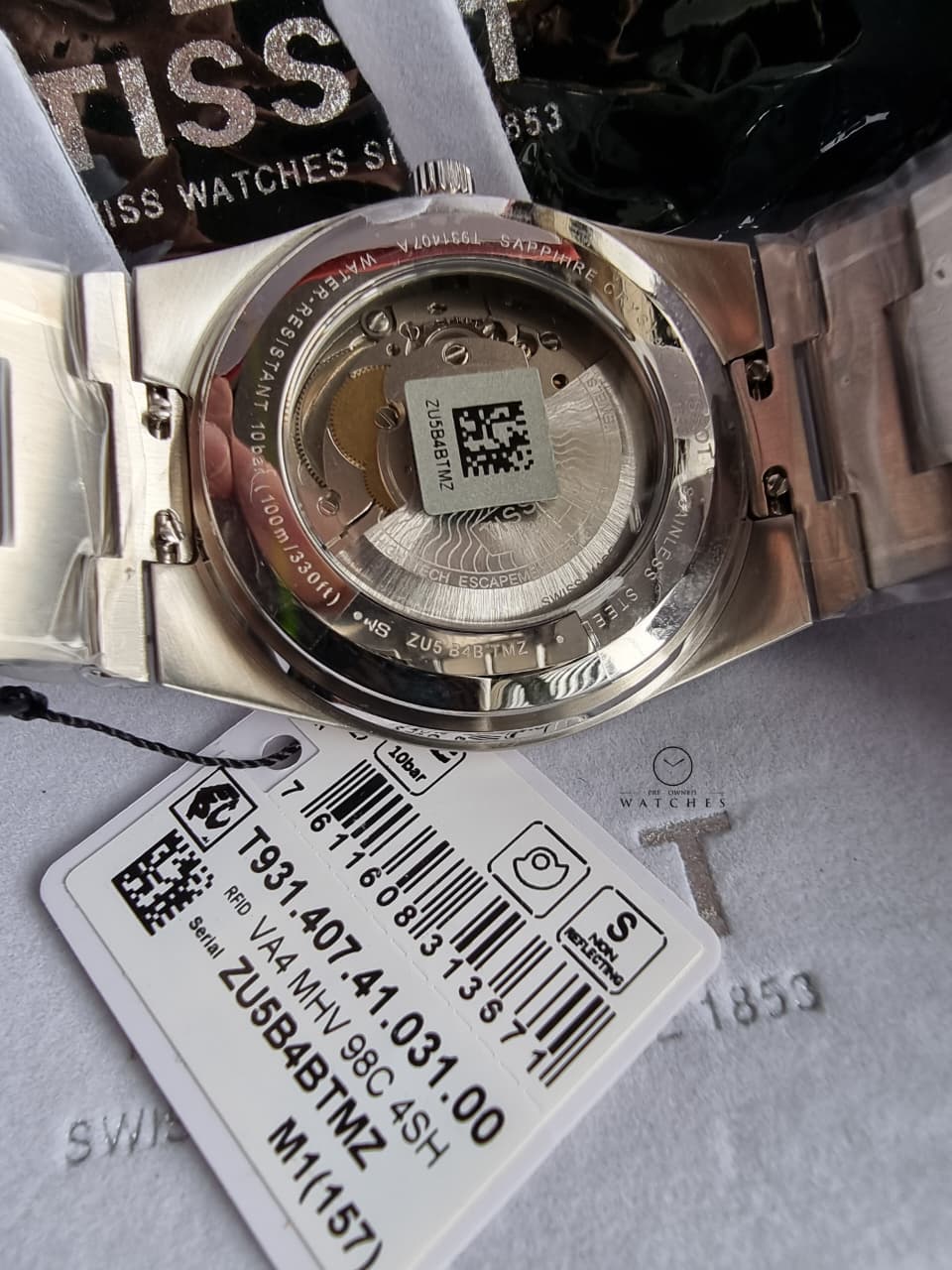 Tissot PRX Silver Stainless Steel Silver Dial Automatic Watch for Gents - T931.407.41.031.00