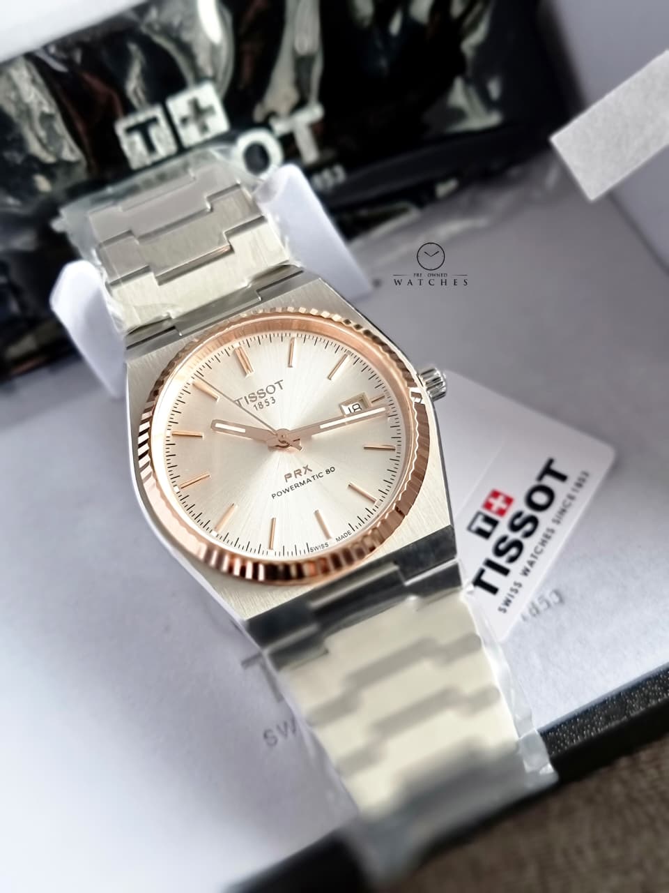 Tissot PRX Silver Stainless Steel Silver Dial Automatic Watch for Gents - T931.407.41.031.00