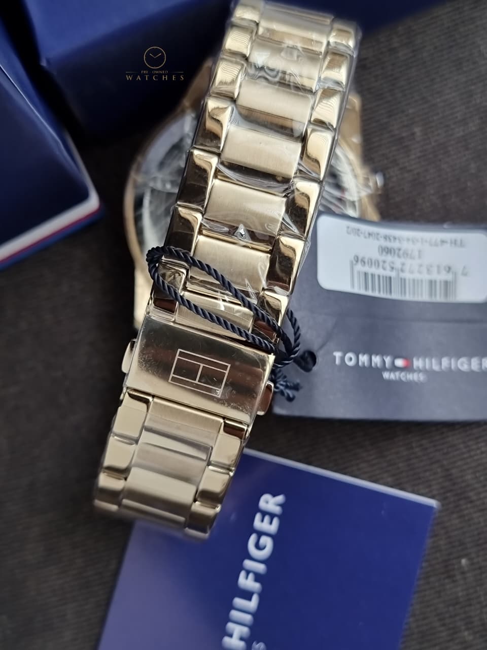 Tommy Hilfiger Lars Gold Stainless Steel Gold Dial Chronograph Quartz Watch for Gents - 1792060
