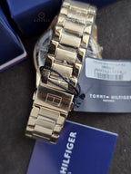 Tommy Hilfiger Lars Gold Stainless Steel Gold Dial Chronograph Quartz Watch for Gents - 1792060