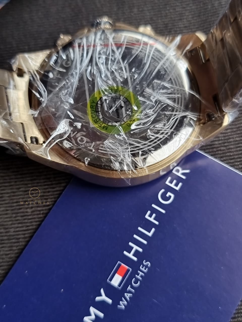 Tommy Hilfiger Lars Gold Stainless Steel Gold Dial Chronograph Quartz Watch for Gents - 1792060
