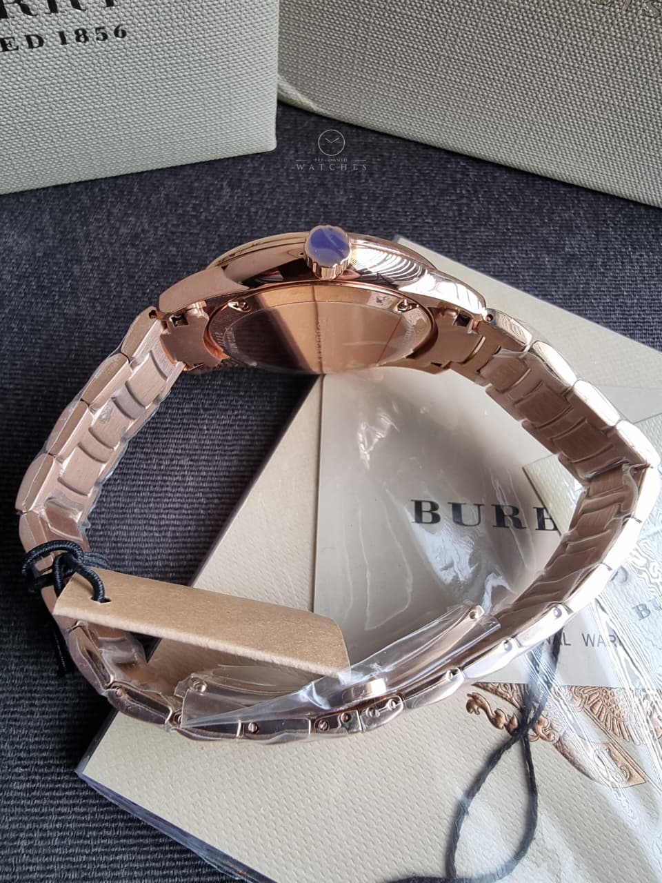 Burberry The Classic Rose gold Stainless Steel Rose Gold Dial Quartz Watch for Gents - BU10013