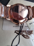 Burberry The Classic Rose gold Stainless Steel Rose Gold Dial Quartz Watch for Gents - BU10013