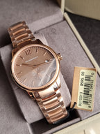Burberry The Classic Rose gold Stainless Steel Rose Gold Dial Quartz Watch for Gents - BU10013