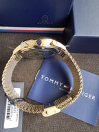 Tommy Hilfiger Men's Multifunction Stainless Steel and Mesh Bracelet Watch, Color: Black (Model: 1791989)