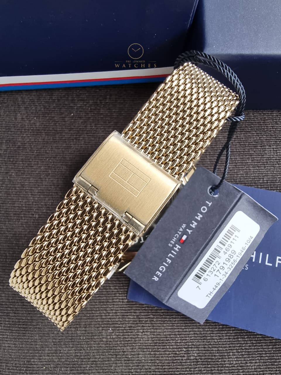 Tommy Hilfiger Men's Multifunction Stainless Steel and Mesh Bracelet Watch, Color: Black (Model: 1791989)