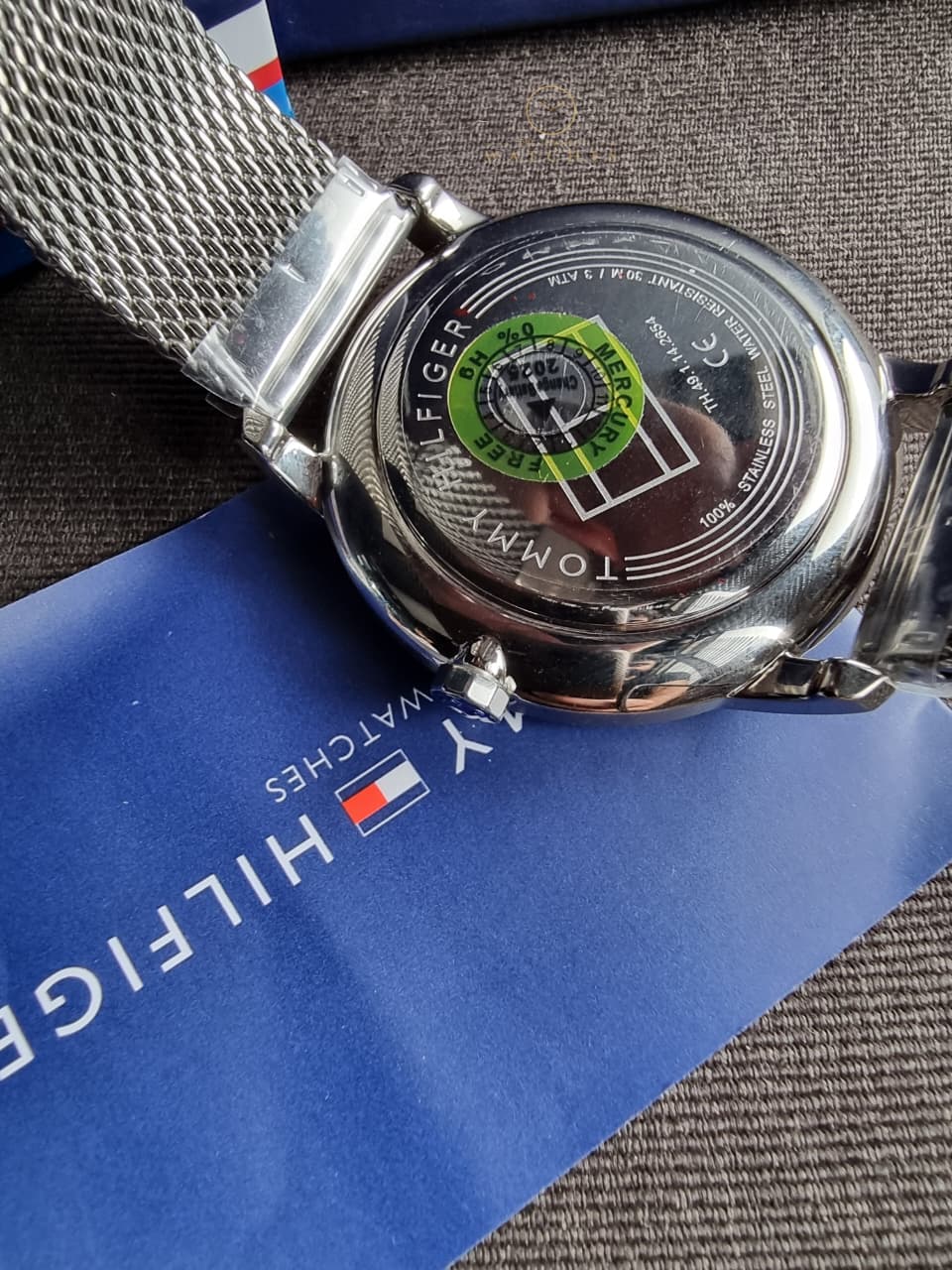 Tommy Hilfiger Men’s Quartz Stainless Steel Black Dial 44mm Watch 1791610