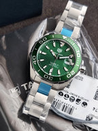 Tag Heuer Aquaracer Calibre 5 Silver Stainless Steel Green Dial Automatic Watch for Gents- WAY201S.BA0927
