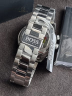 Hugo Boss Men’s Chronograph Quartz Stainless Steel Silver Watch 1513511