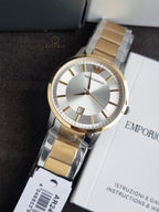 Emporio Armani Men’s Stainless Steel Silver Dial 43mm Watch AR2449