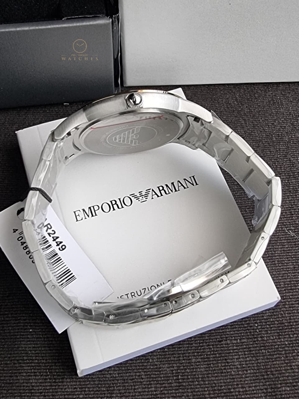 Emporio Armani Men’s Stainless Steel Silver Dial 43mm Watch AR2449