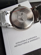 Emporio Armani Men’s Stainless Steel Silver Dial 43mm Watch AR2449