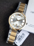 Emporio Armani Men’s Stainless Steel Silver Dial 43mm Watch AR2449