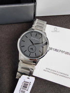 Emporio Armani Men’s Chronograph Quartz Stainless Steel Black Dial 43mm Watch AR11118
