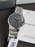 Emporio Armani Men’s Chronograph Quartz Stainless Steel Black Dial 43mm Watch AR11118