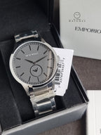Emporio Armani Men’s Chronograph Quartz Stainless Steel Black Dial 43mm Watch AR11118
