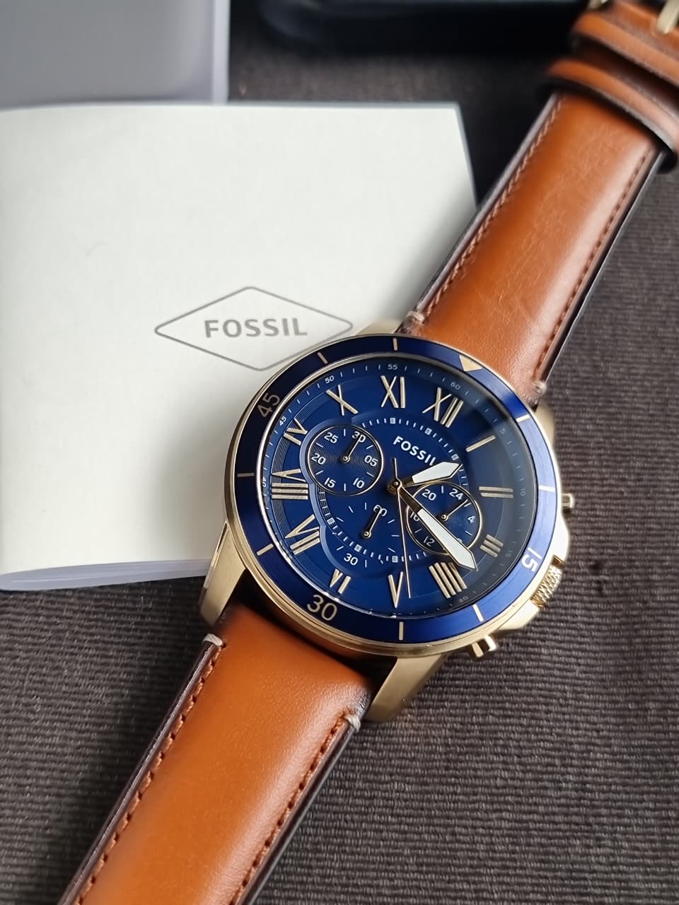 Fossil Analog Blue Dial Men's Watch-FS5268