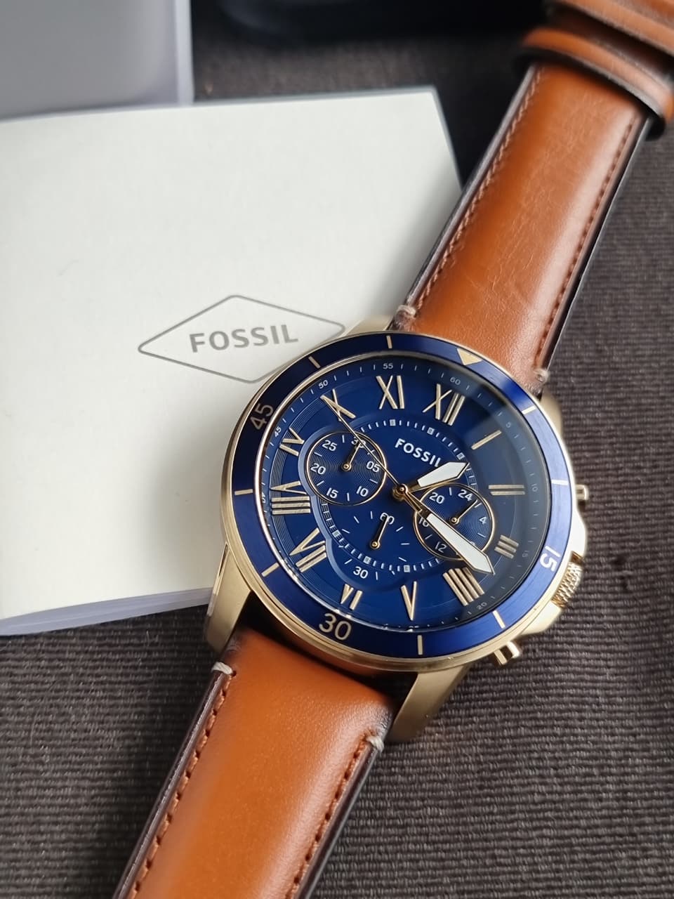 Fossil Analog Blue Dial Men's Watch-FS5268