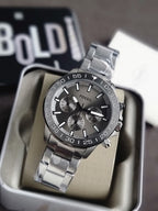 Fossil Men’s Chronograph Stainless Steel Grey Dial 45mm Watch BQ2491