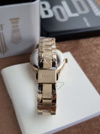 FOSSIL BQ3757 Ladies Rye Watch Golden Casing Black Dial Quartz Watch