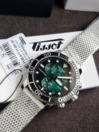 TISSOT Men’s Quartz Swiss Made Stainless Steel Green Gradient Dial 45mm Watch T120.417.11.091.00