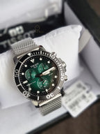TISSOT Men’s Quartz Swiss Made Stainless Steel Green Gradient Dial 45mm Watch T120.417.11.091.00