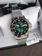TISSOT Men’s Quartz Swiss Made Stainless Steel Green Gradient Dial 45mm Watch T120.417.11.091.00