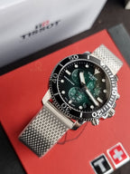 TISSOT Men’s Quartz Swiss Made Stainless Steel Green Gradient Dial 45mm Watch T120.417.11.091.00