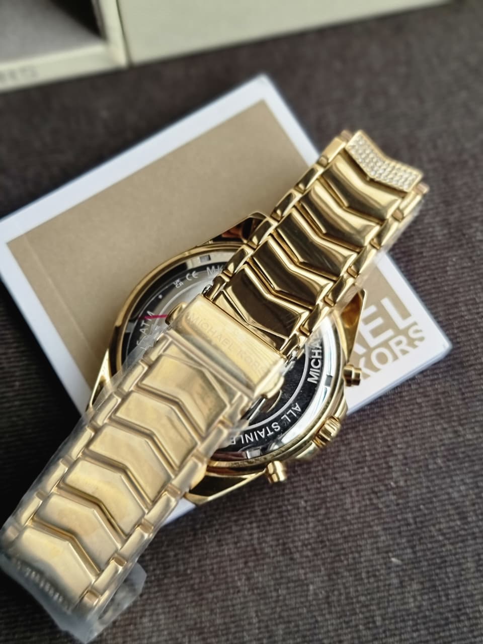 Michael Kors Women’s Quartz Gold Stainless Steel Gold Dial 44mm Watch MK6729