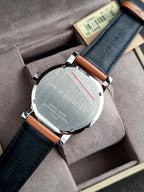 Burberry Men’s Swiss Made Leather Strap Black Dial 42mm Watch BU9905