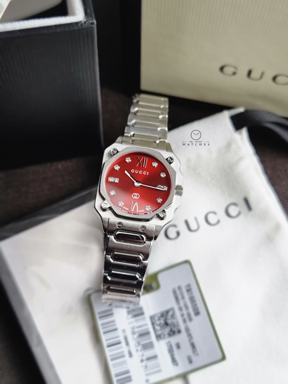 Gucci Women's YA166508 G-Flat 24mm Quartz