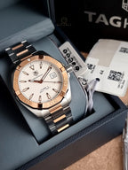 TAG Heuer - WAY2150.BD0911 Aquaracer 300M Calibre 5 40.5 Stainless Steel / Rose Gold / Silver / Bracelet