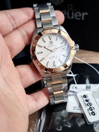 TAG Heuer - WAY2150.BD0911 Aquaracer 300M Calibre 5 40.5 Stainless Steel / Rose Gold / Silver / Bracelet