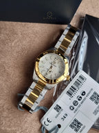 Tag Heuer Aquaracer Two-tone Stainless Steel White Mother of Pearl Dial Quartz Watch for Ladies- WBD1320.BB0320