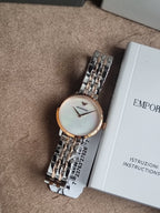 Emporio Armani Women’s Stainless Steel Mother of Pearl Dial 32mm Watch AR11157