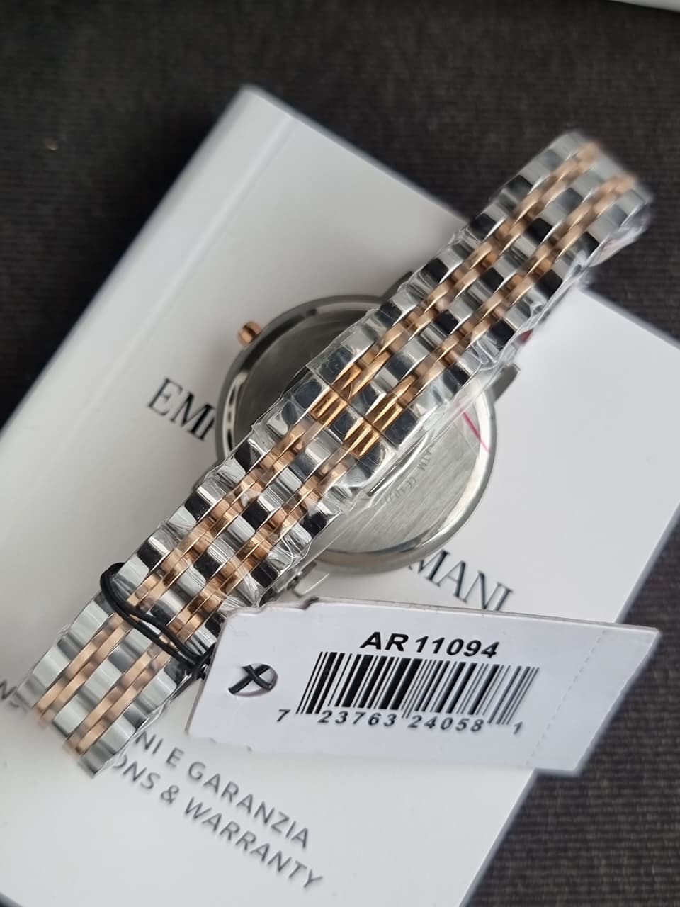 Emporio Armani Women’s Quartz Stainless Steel Mother of Pearl Dial 28mm Watch AR11094