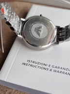 Emporio Armani Women’s Quartz Stainless Steel Mother of Pearl Dial 28mm Watch AR11094
