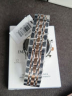 Emporio Armani Men’s Chronograph Quartz Stainless Steel White Dial 43mm Watch AR0399