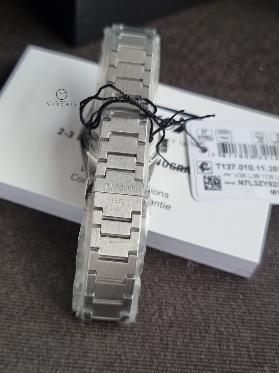 Tissot  PRX Quartz 25mm Ice Blue Dial Steel Women's Watch T137.010.11.351.00